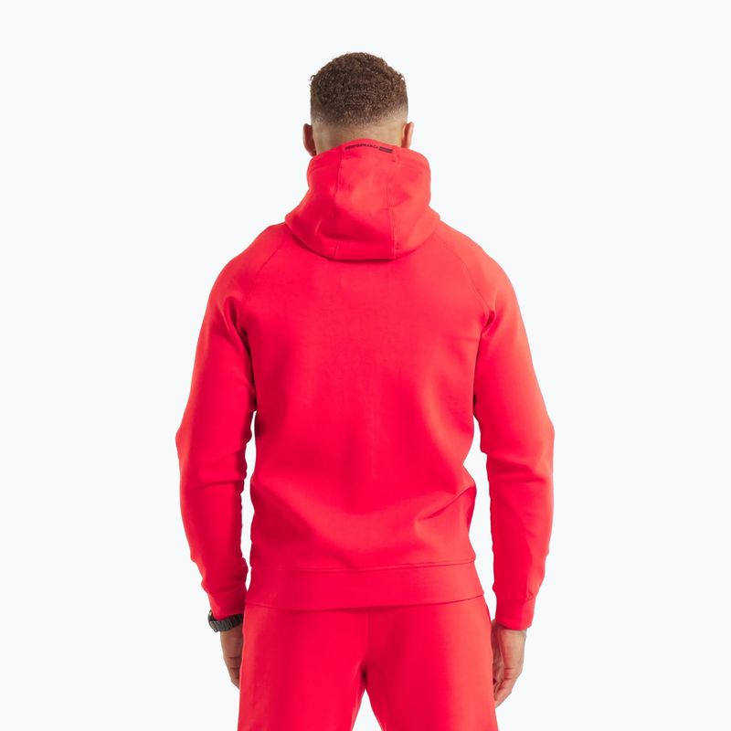 Pánská mikina Pitbull Dogwood Hooded Zip Sweatshirt fluo/red 3