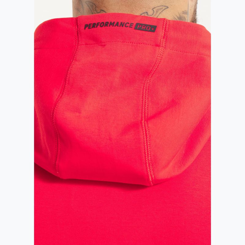 Pánská mikina Pitbull Dogwood Hooded Zip Sweatshirt fluo/red 4