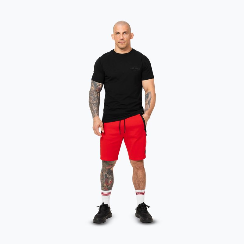 Pánské šortky Pitbull Dogwood Sport fluo/red 2