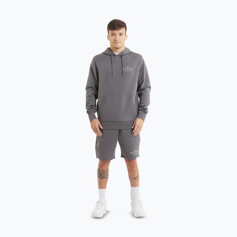 Pánská mikina  Pitbull Sampson Hooded Sweatshirt graphite 2