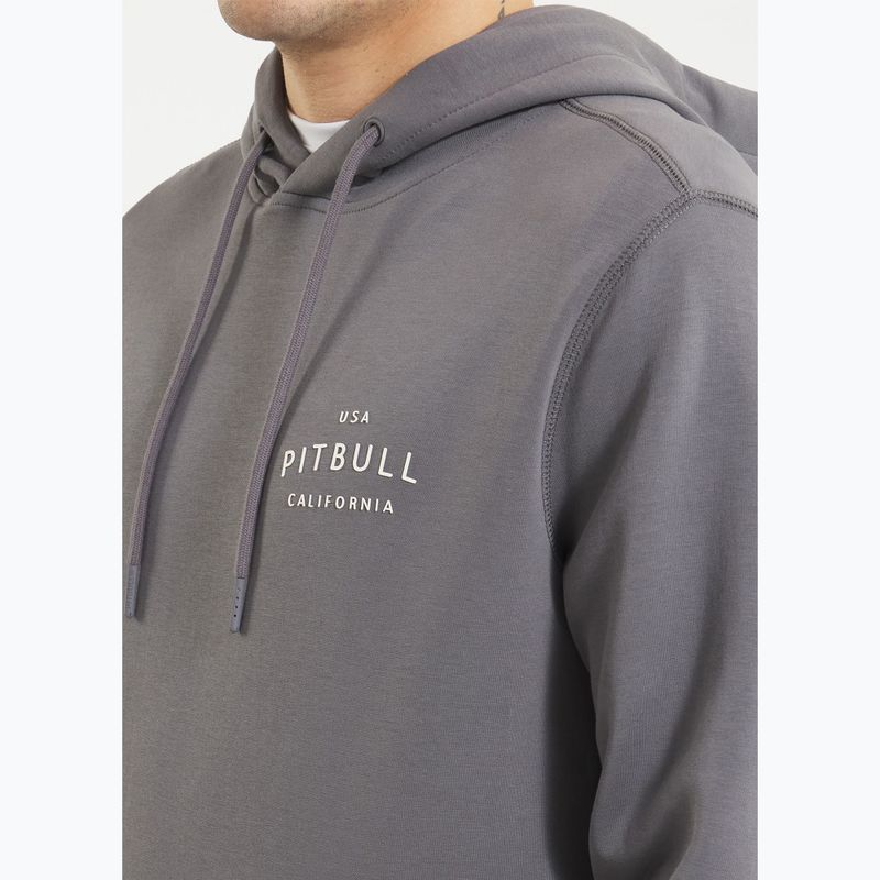 Pánská mikina  Pitbull Sampson Hooded Sweatshirt graphite 4