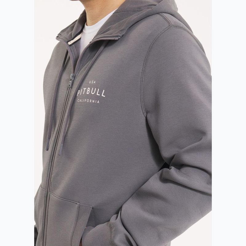 Pánská mikina  Pitbull Sampson Hooded Zip Sweatshirt graphite 7