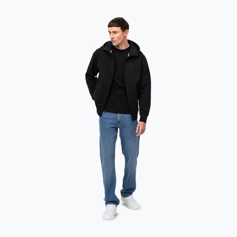 Pánská mikina Pitbull Sampson Hooded Zip Sweatshirt black 2