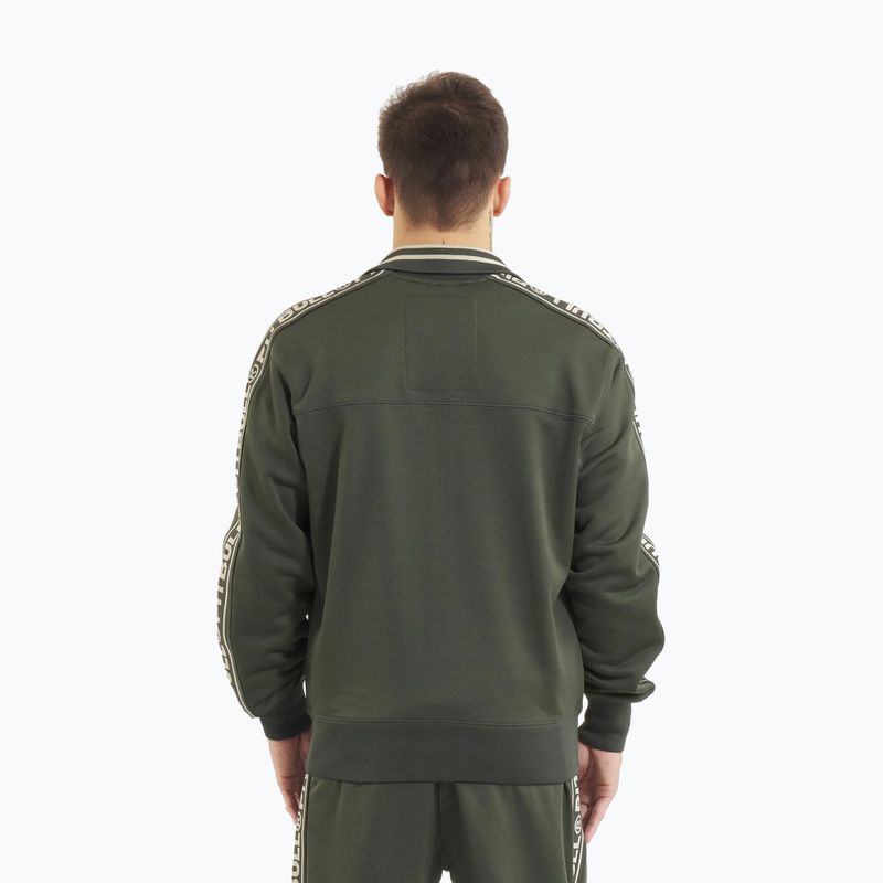 Pánská mikina  Pitbull Trackjacket Tape Logo Terry Group old green 3