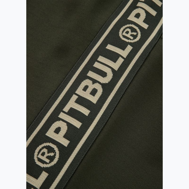 Pánské tepláky Pitbull Tape Logo Terry Group old green 7