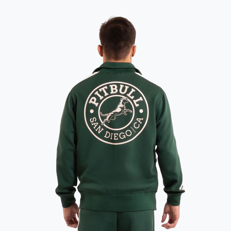 Pánská mikina  Pitbull Track Jacket San Diego bottle green 3