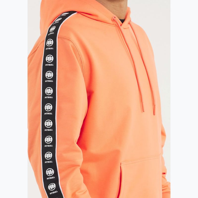 Pánská mikina  Pitbull Tape Nugget Hooded Sweatshirt bright salmon 4