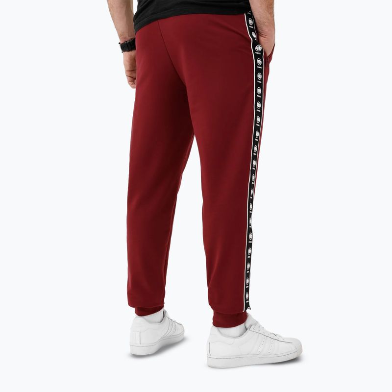 Pánské tepláky Pitbull Tape Nugget Jogging burgundy 2