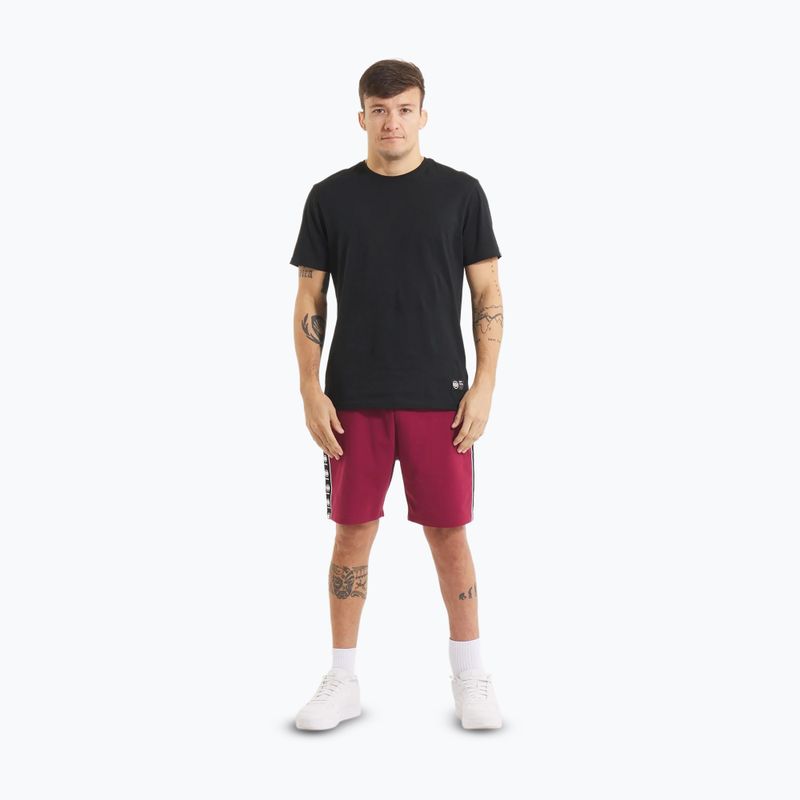 Pánské šortky Pitbull Tape Nugget burgundy 2