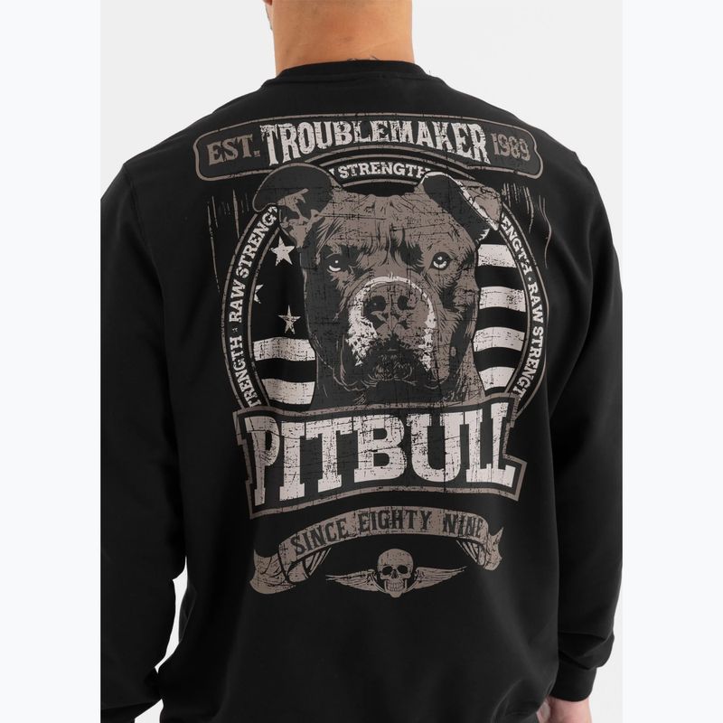 Pánská mikina  Pitbull Troublemaker Crewneck Sweatshirt black 3