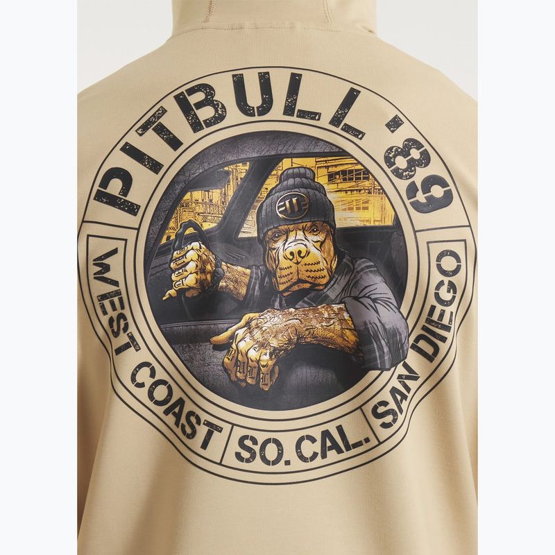 Pánská mikina Pitbull Driving Hooded Sweatshirt pale sand 5