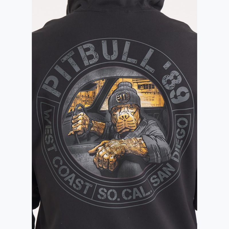 Pánská mikina Pitbull Driving Hooded Zip Sweatshirt black 4