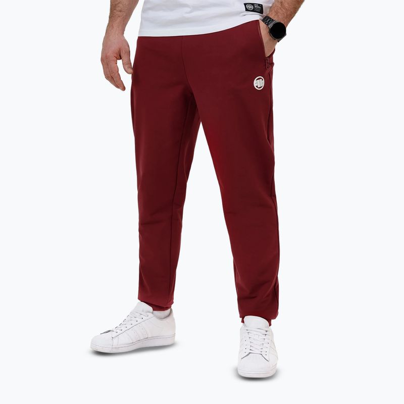 Pánské kalhoty Pitbull Nugget Jogging burgundy