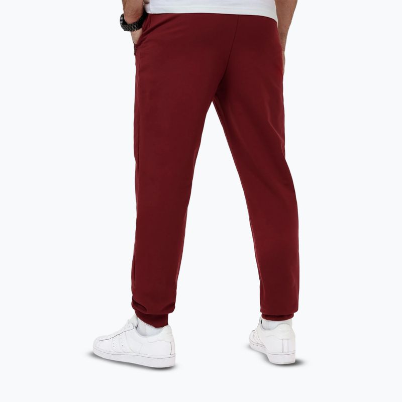 Pánské kalhoty Pitbull Nugget Jogging burgundy 2