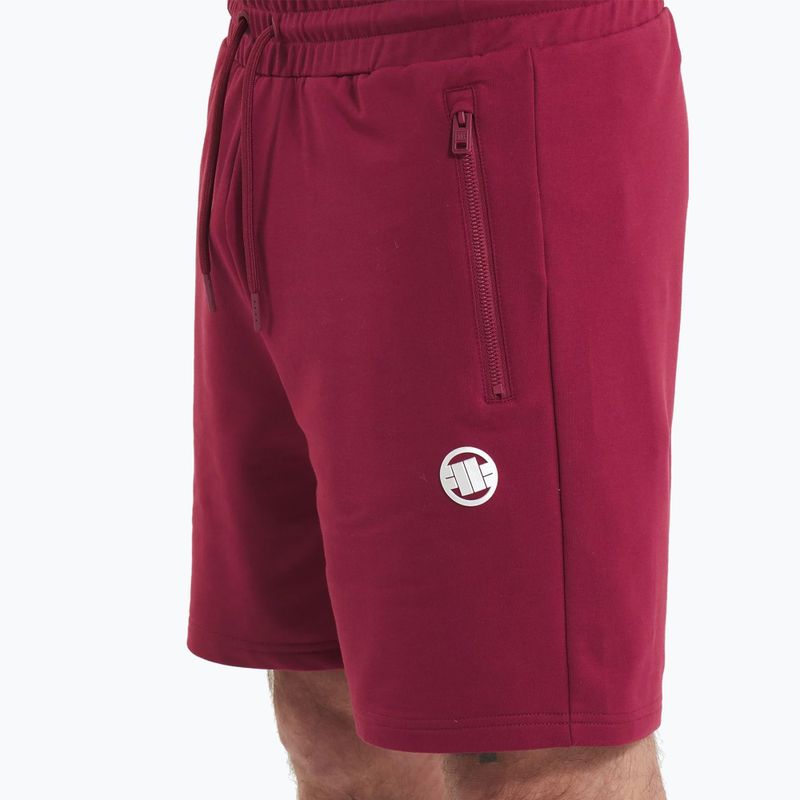 Pánské šortky  Pitbull Nugget burgundy 4