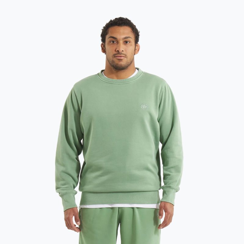 Pánská mikina Pitbull Lancaster 2 Crewneck Sweatshirt washed green