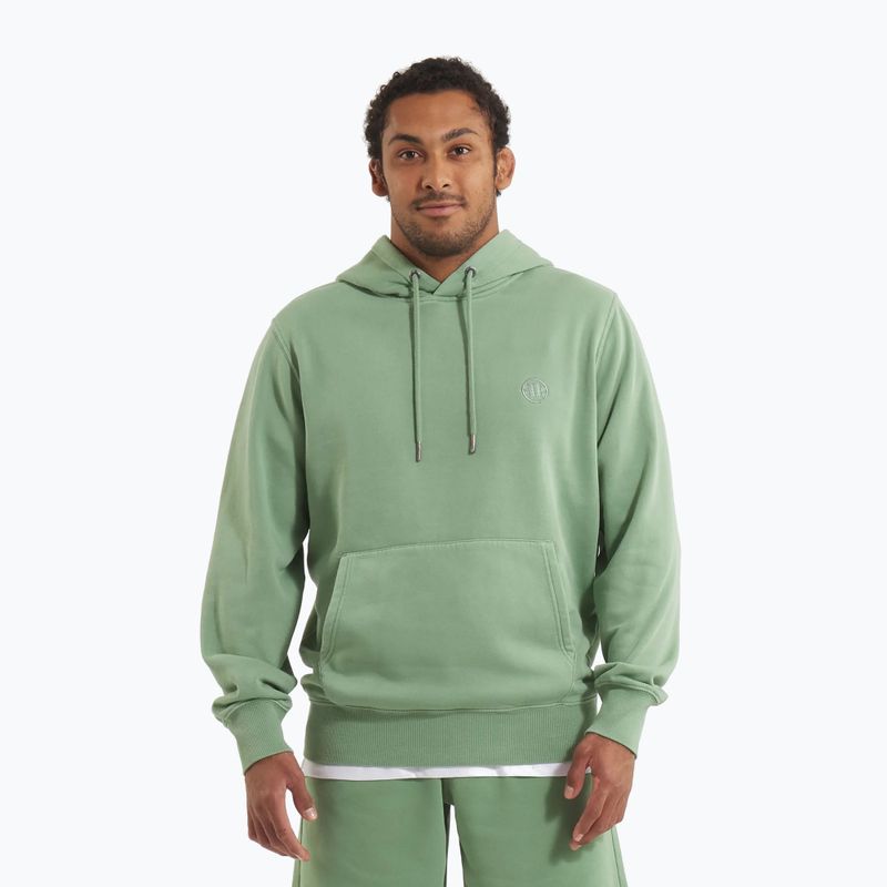 Pánská mikina Pitbull Lancaster 2 Hooded Sweatshirt washed green