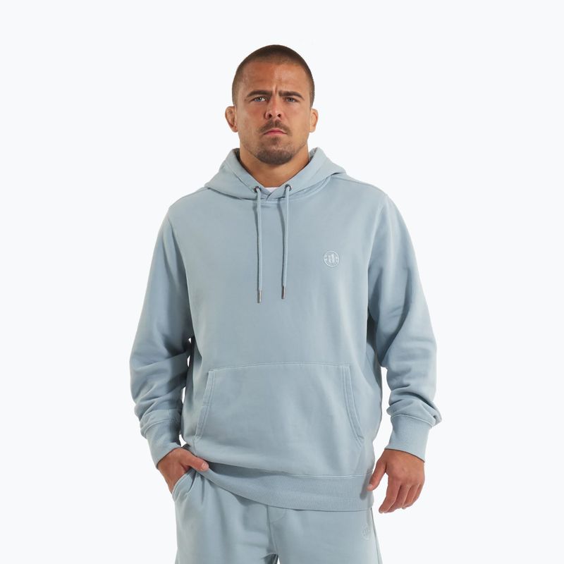 Pánská mikina Pitbull Lancaster 2 Hooded Sweatshirt washed blue