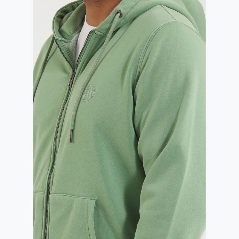 Pánská mikina Pitbull Lancaster 2 Hooded Zip Sweatshirt washed green 4