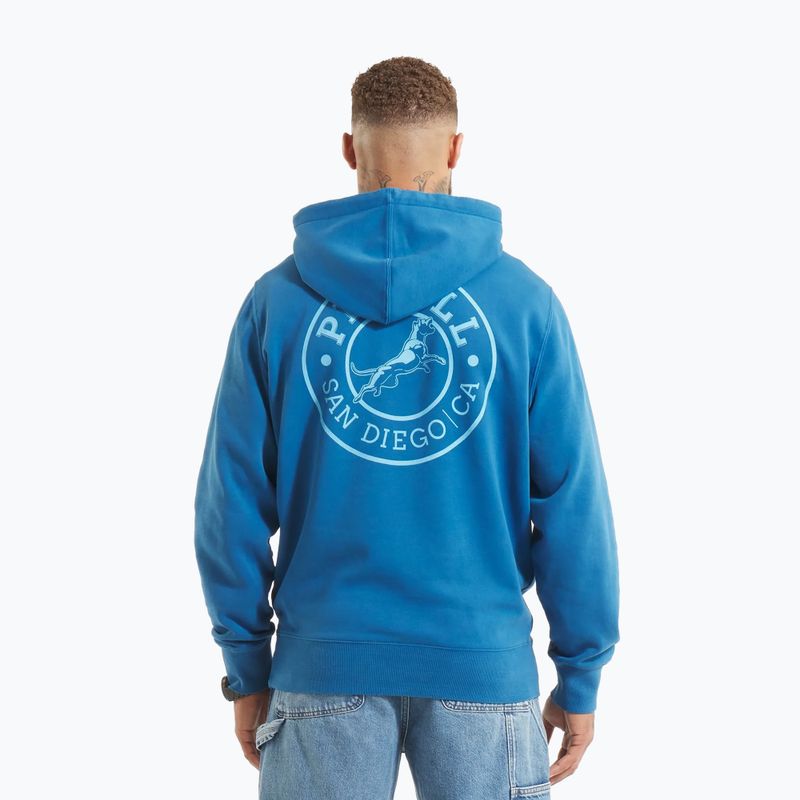 Mikina Pitbull Vintage Boxing Hooded Sweatshirt shade blue 3