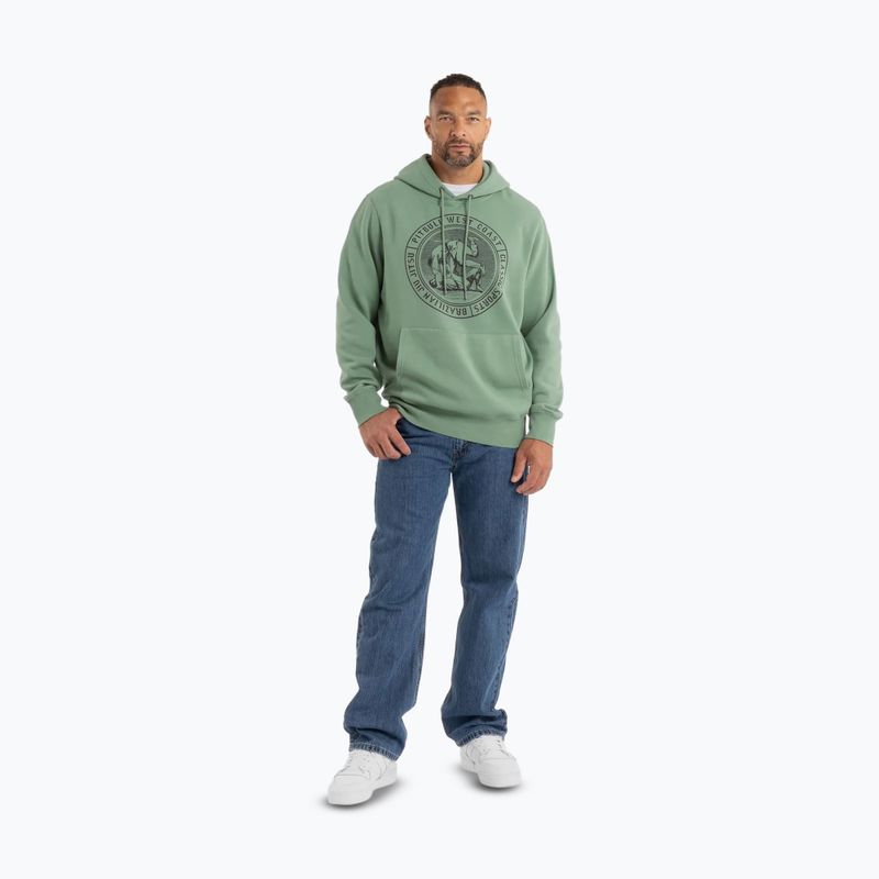 Pánská mikina  Pitbull Vintage Bjj Hooded Sweatshirt washed green 2