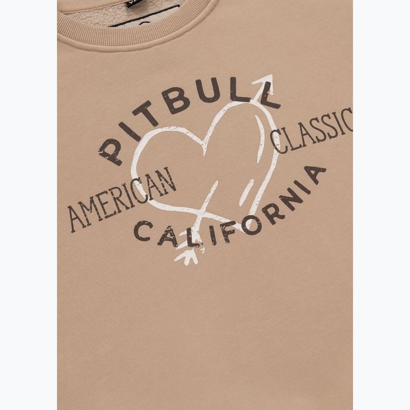 Dámská mikina Pitbull Manzanita Heart Crewneck Sweatshirt sand 7