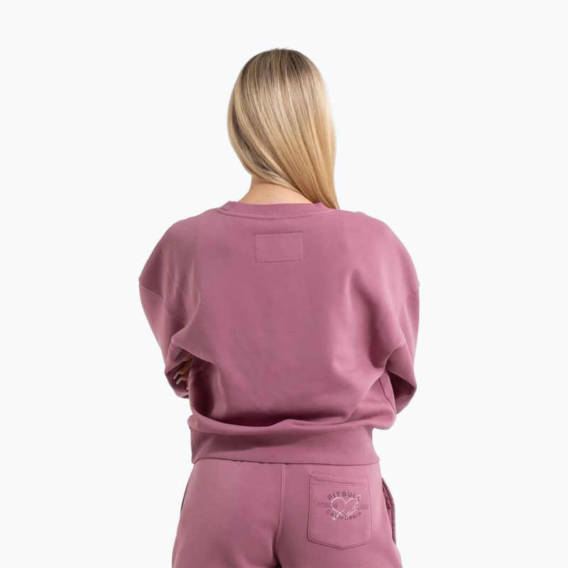 Dámská mikina Pitbull Manzanita Heart Crewneck Sweatshirt pink 3