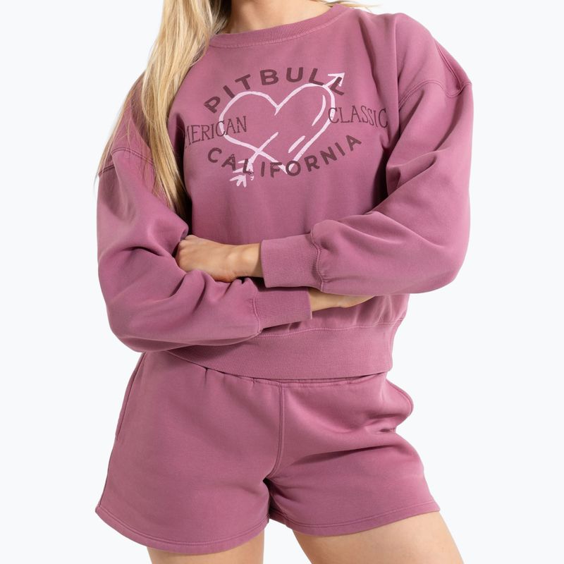 Dámská mikina Pitbull Manzanita Heart Crewneck Sweatshirt pink 5