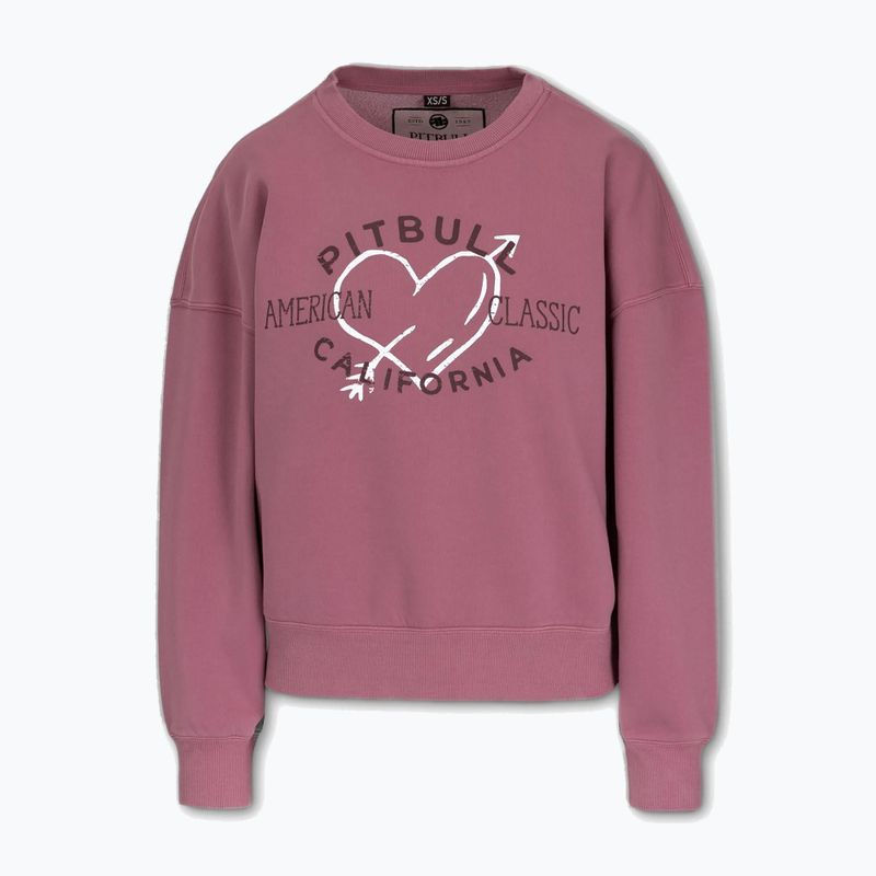 Dámská mikina Pitbull Manzanita Heart Crewneck Sweatshirt pink 6