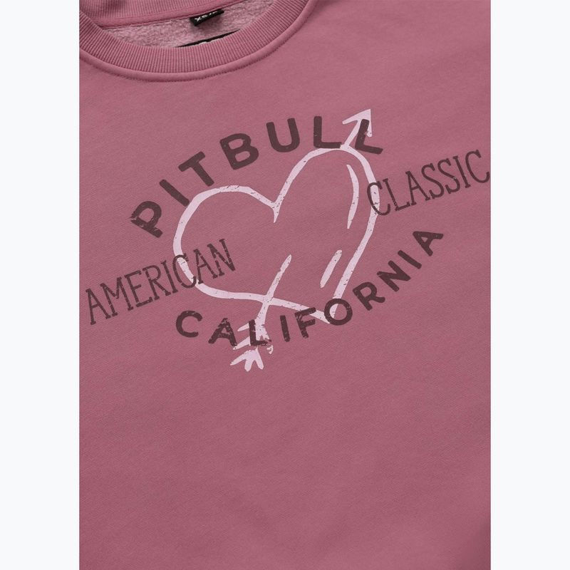 Dámská mikina Pitbull Manzanita Heart Crewneck Sweatshirt pink 9