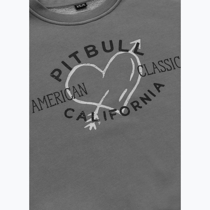 Dámská mikina Pitbull Manzanita Heart Crewneck Sweatshirt washed grey 7