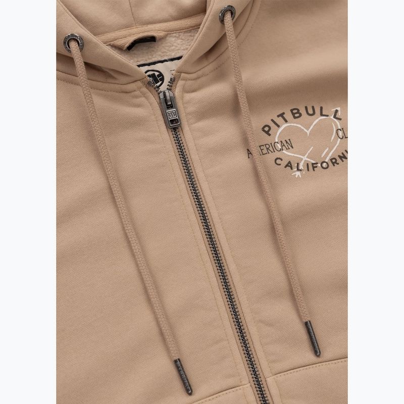 Dámská mikina Pitbull Manzanita Heart Hooded Zip Sweatshirt sand 5