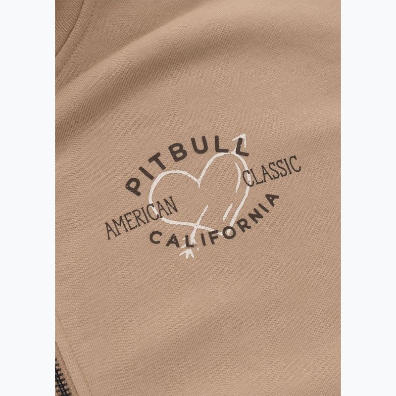Dámská mikina Pitbull Manzanita Heart Hooded Zip Sweatshirt sand 6