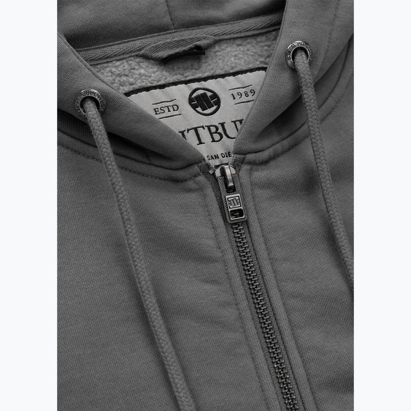 Dámská mikina Pitbull Manzanita Heart Hooded Zip Sweatshirt washed grey 6