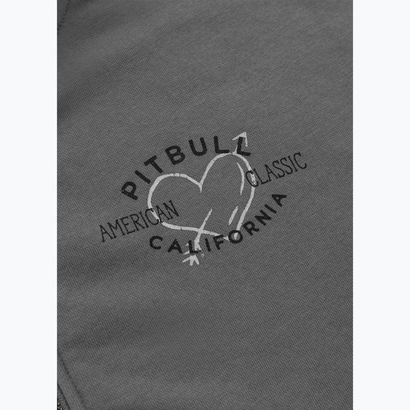 Dámská mikina Pitbull Manzanita Heart Hooded Zip Sweatshirt washed grey 8