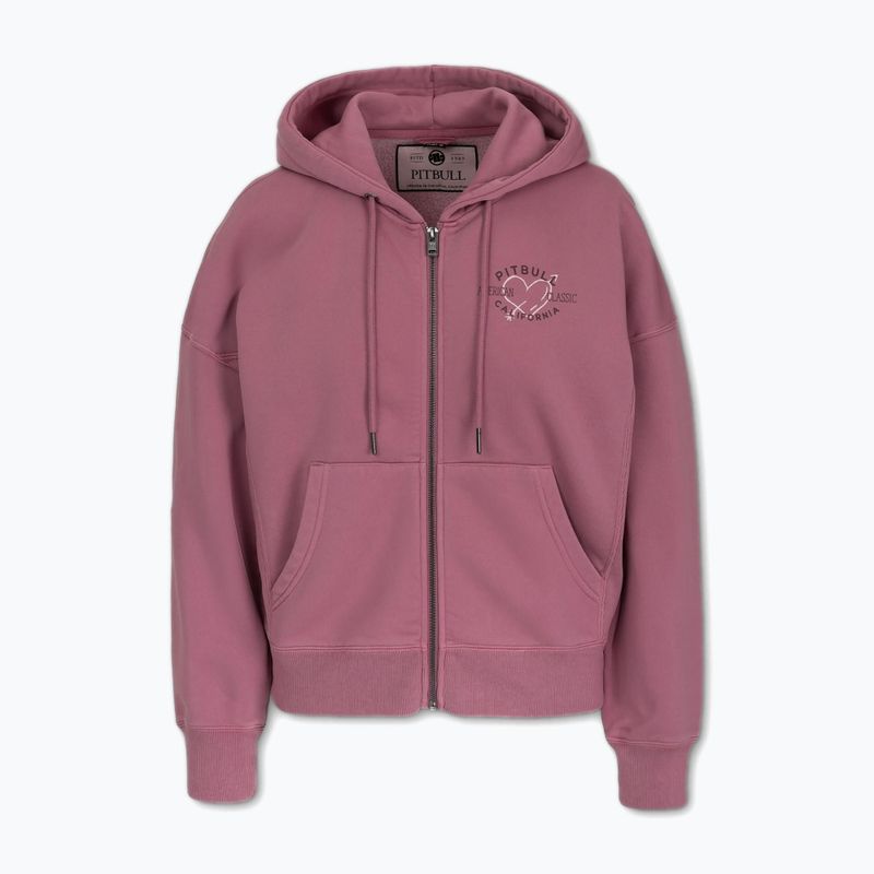 Dámská mikina Pitbull Manzanita Heart Hooded Zip Sweatshirt pink 5