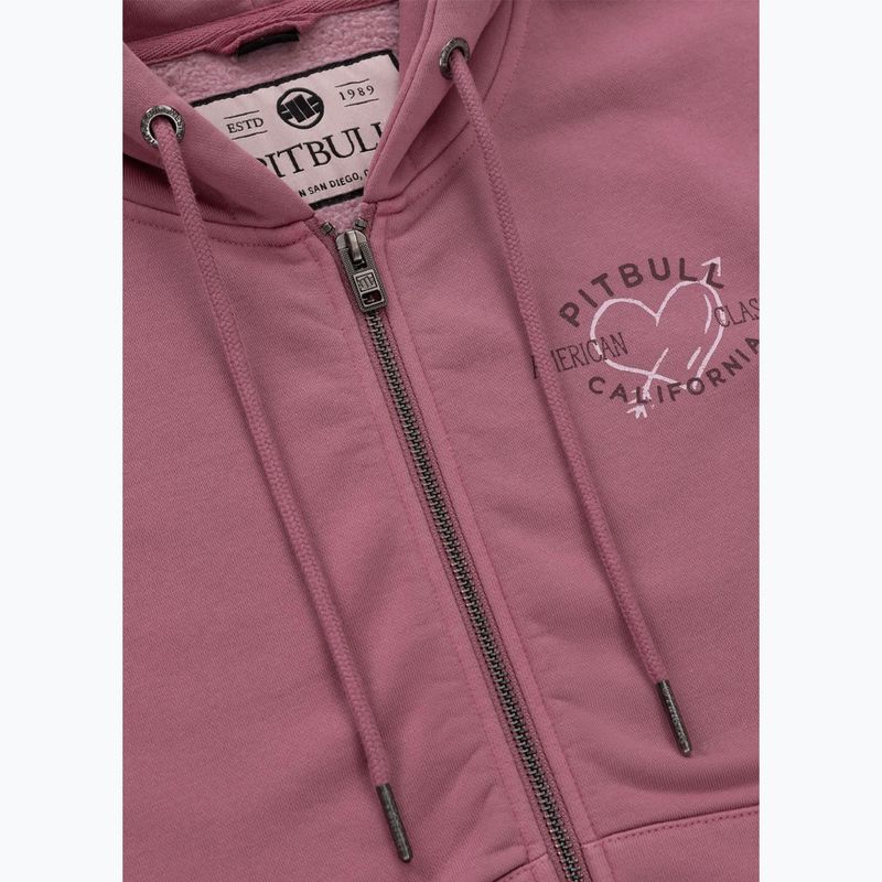 Dámská mikina Pitbull Manzanita Heart Hooded Zip Sweatshirt pink 8