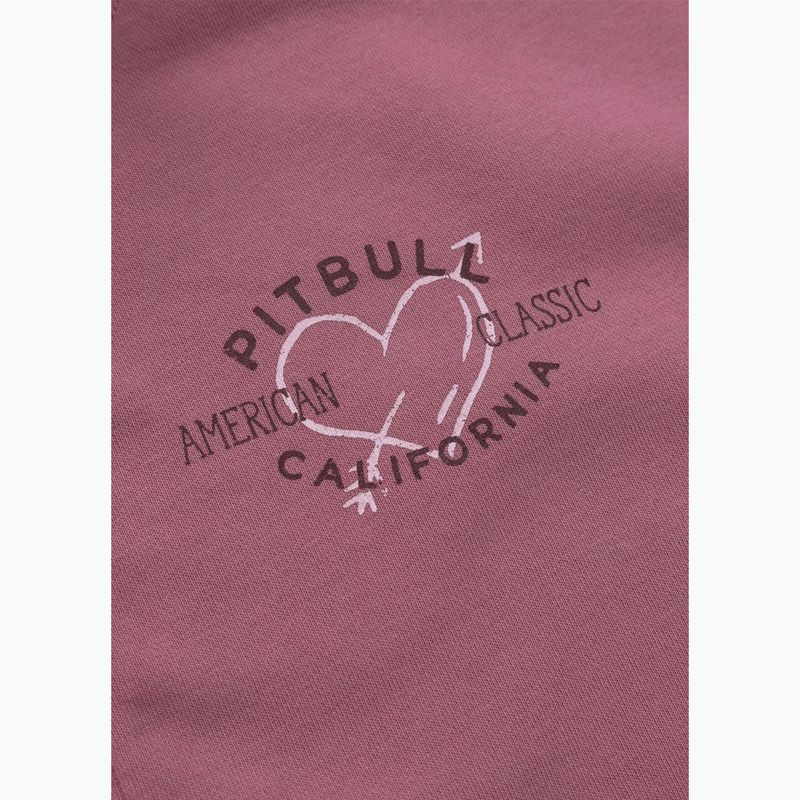 Dámská mikina Pitbull Manzanita Heart Hooded Zip Sweatshirt pink 9