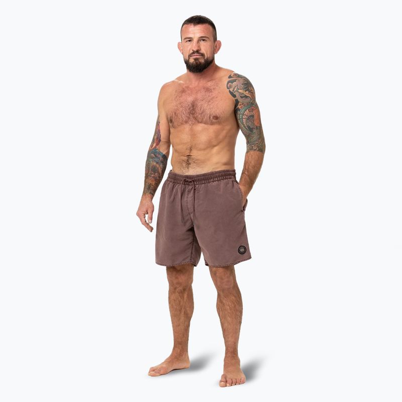 Pánské plavecké šortky Pitbull Balfour dusty burgundy 2
