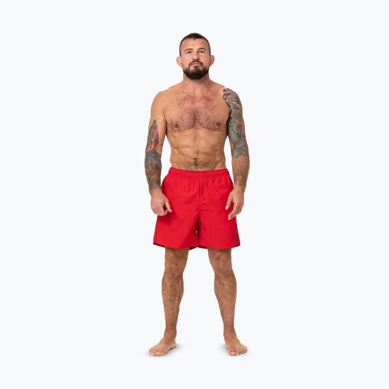 Pánské plavkové šortky Pitbull Crownhill red 2