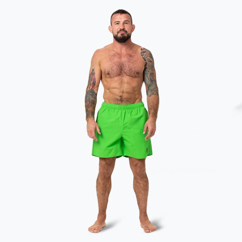 Pánské plavecké šortky Pitbull Crownhill fluo green 2