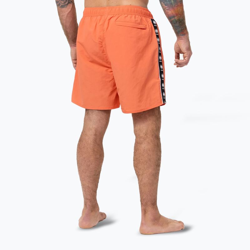Pánské plavecké šortky Pitbull Blackmore bright salmon 3