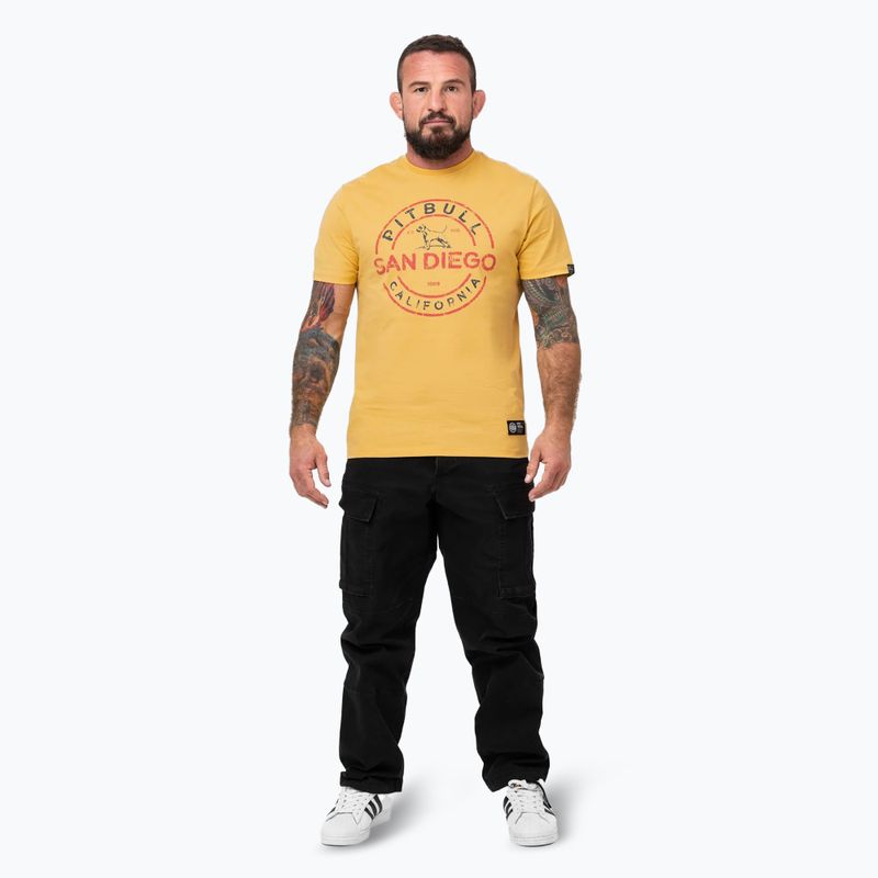 Pánské tričko Pitbull San Diego Ins. pale yellow 2