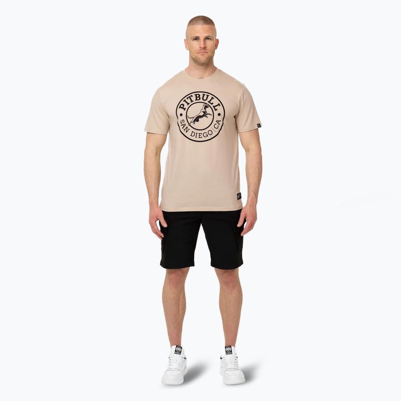 Pánské tričko Pitbull San Diego CA ultra light sand 2