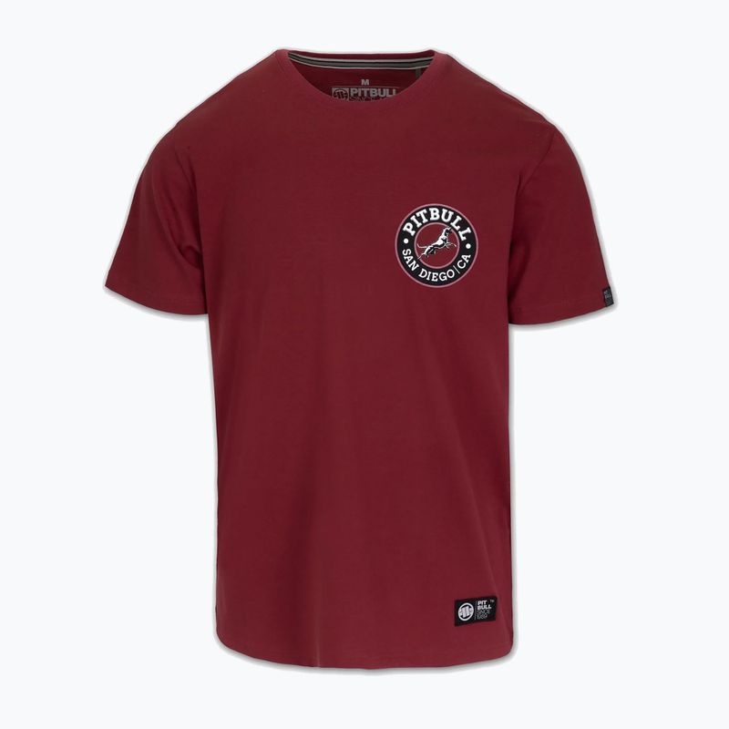 Pánské tričko Pitbull San Diego CA black burgundy 4