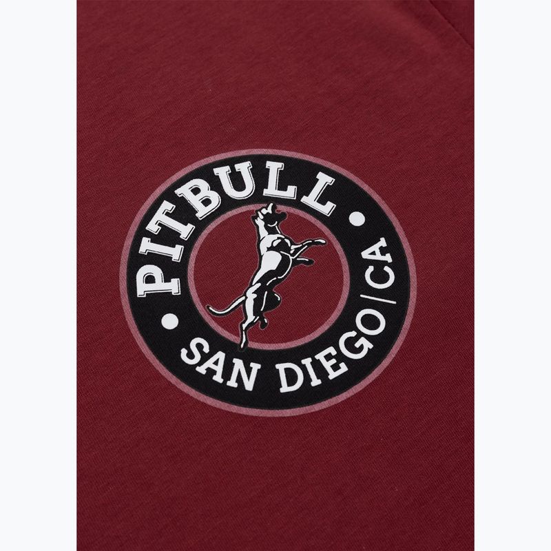 Pánské tričko Pitbull San Diego CA black burgundy 6