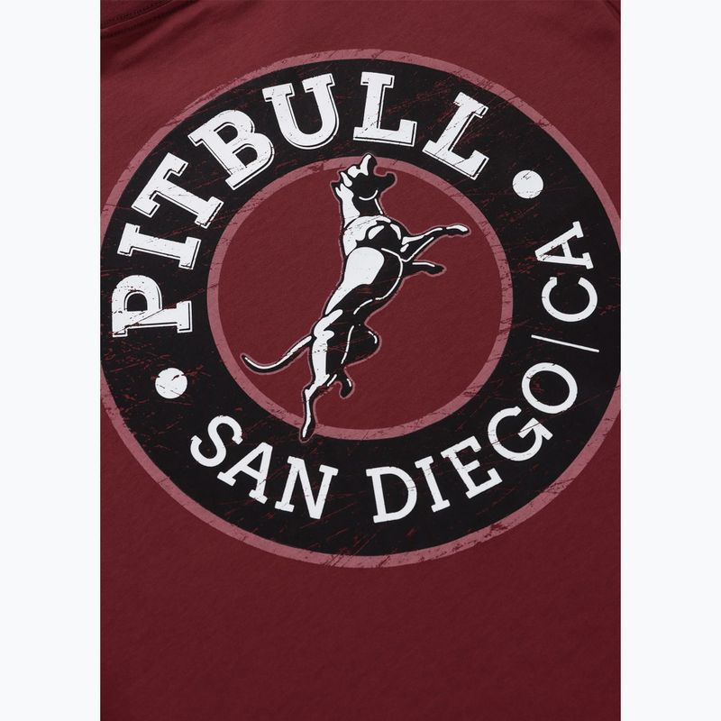 Pánské tričko Pitbull San Diego CA black burgundy 7