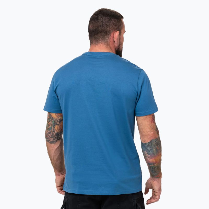 Pánské tričko Pitbull Logo Palms shade blue 3