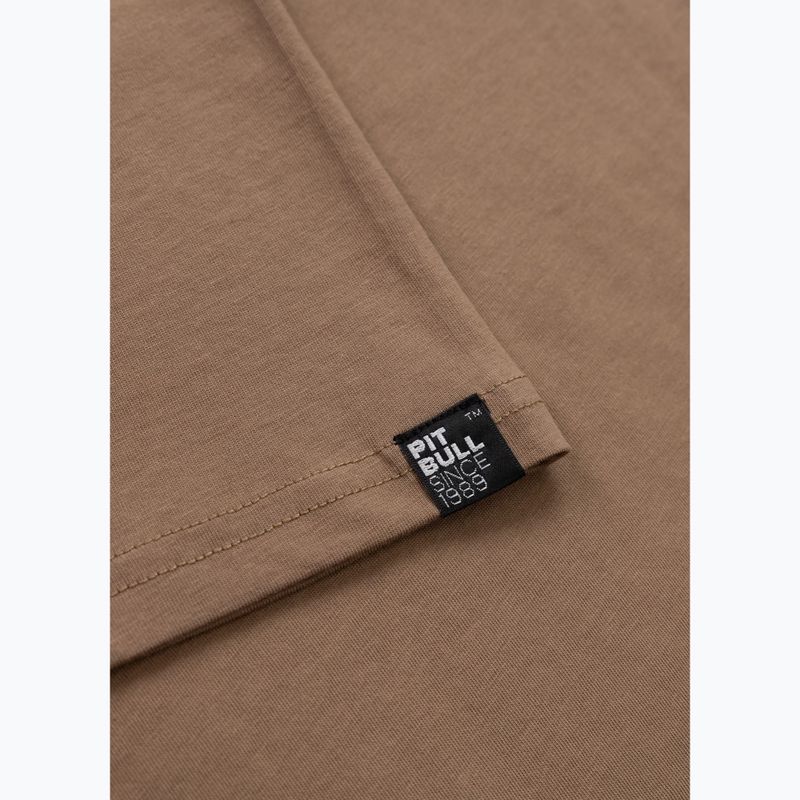 Pánské tričko Pitbull Logo Palms brown savana 8