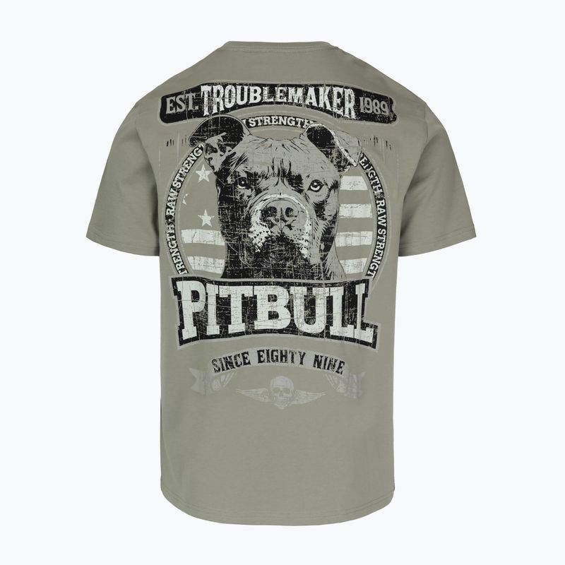 Pánské tričko Pitbull Troublemarker dusty salvia  2
